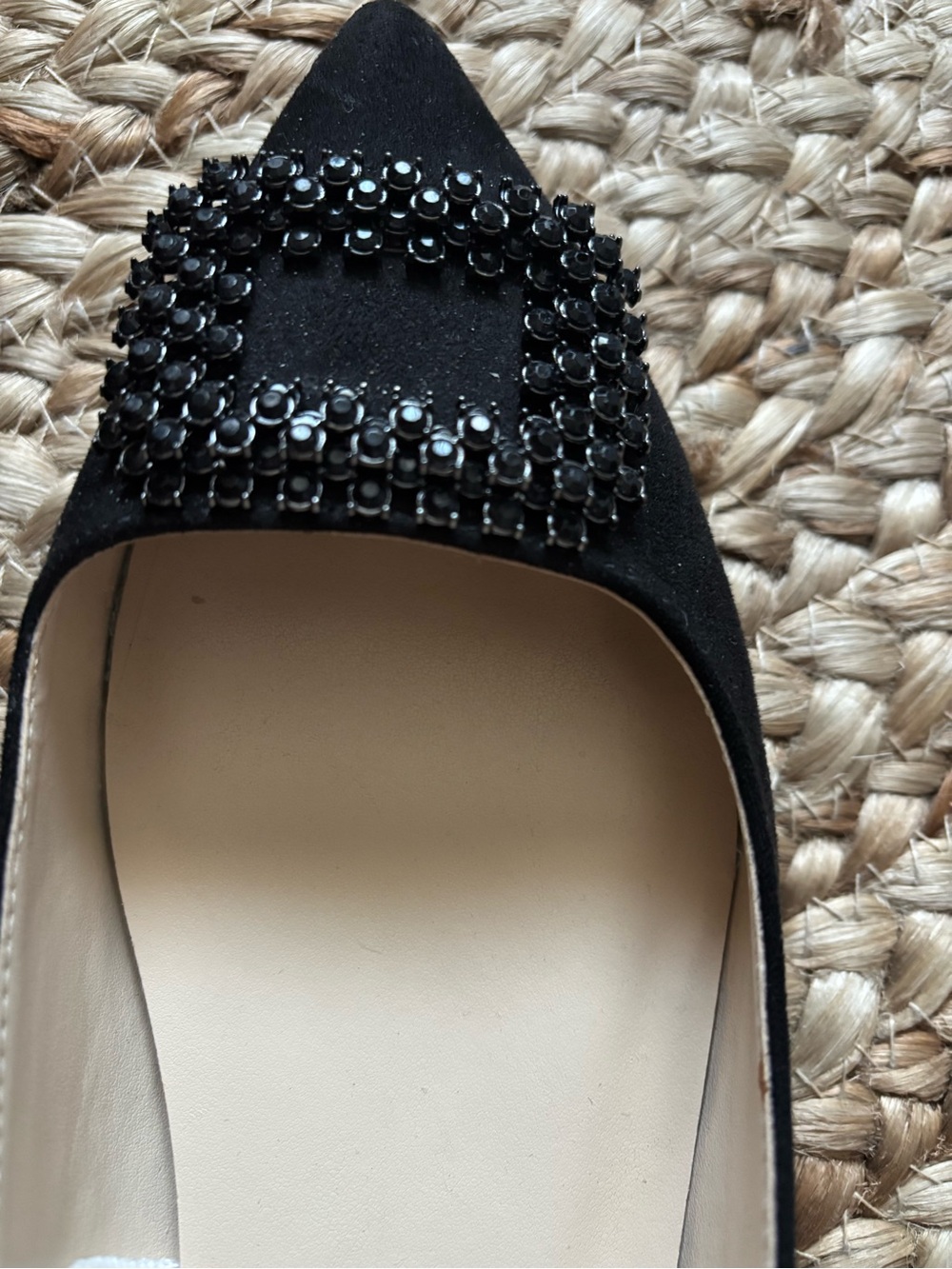 Nine West Black Pointed Toe Flats - Slip-On Loafers